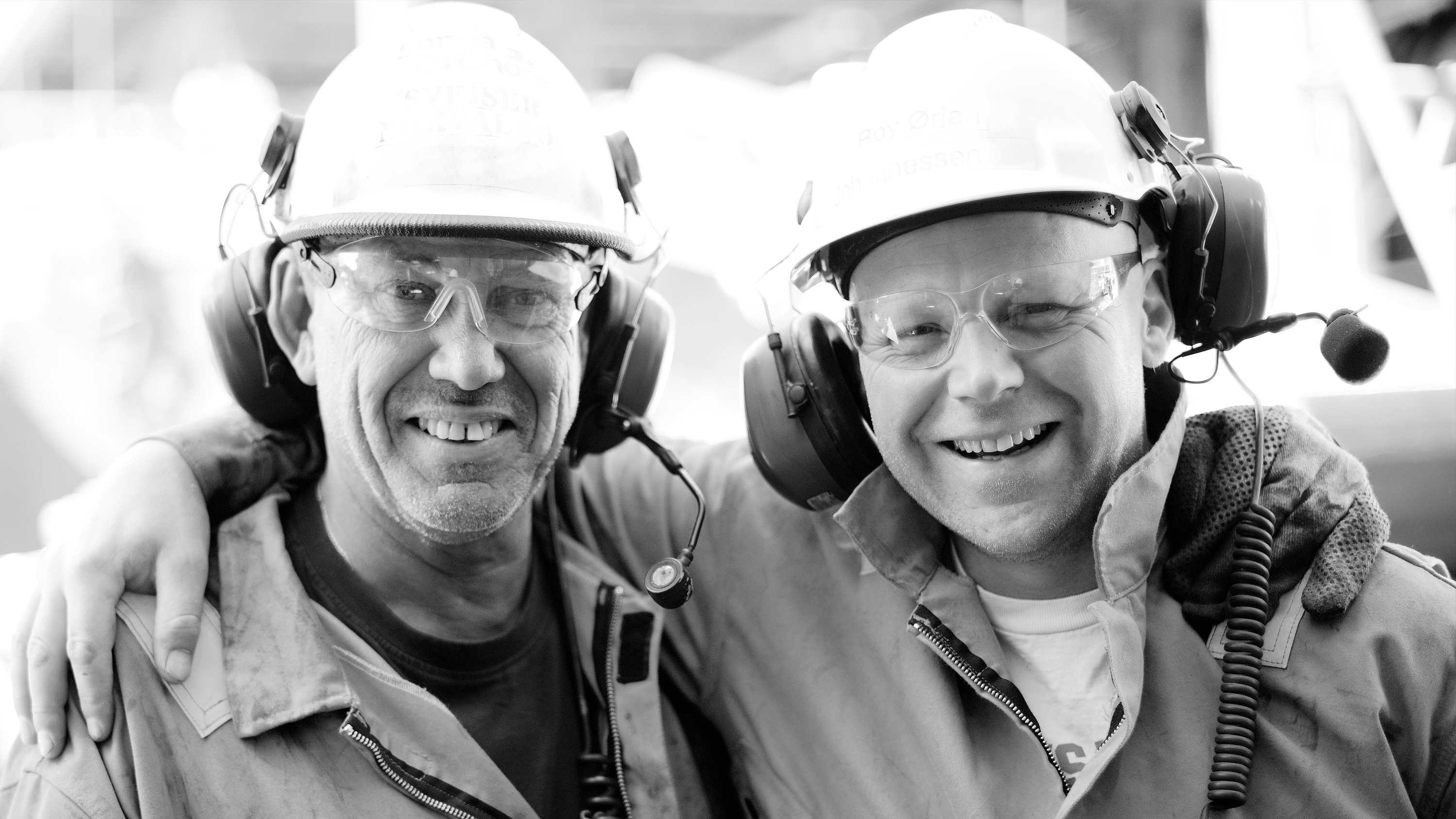 Photo of offshore workers