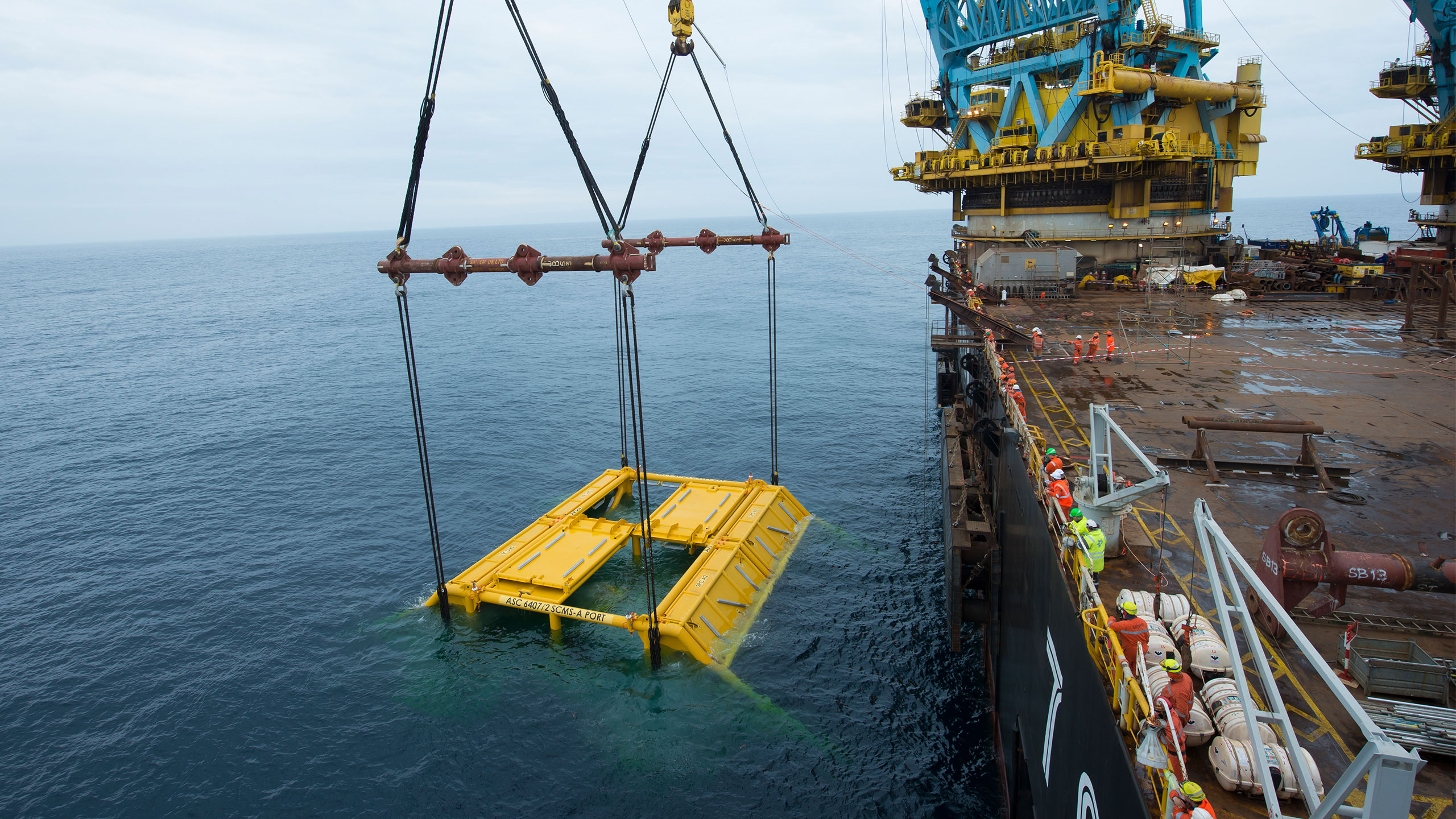 Photo of installation work on Åsgard in the Norwegian Sea. Such subsea developments shot ahead in the 1990s.