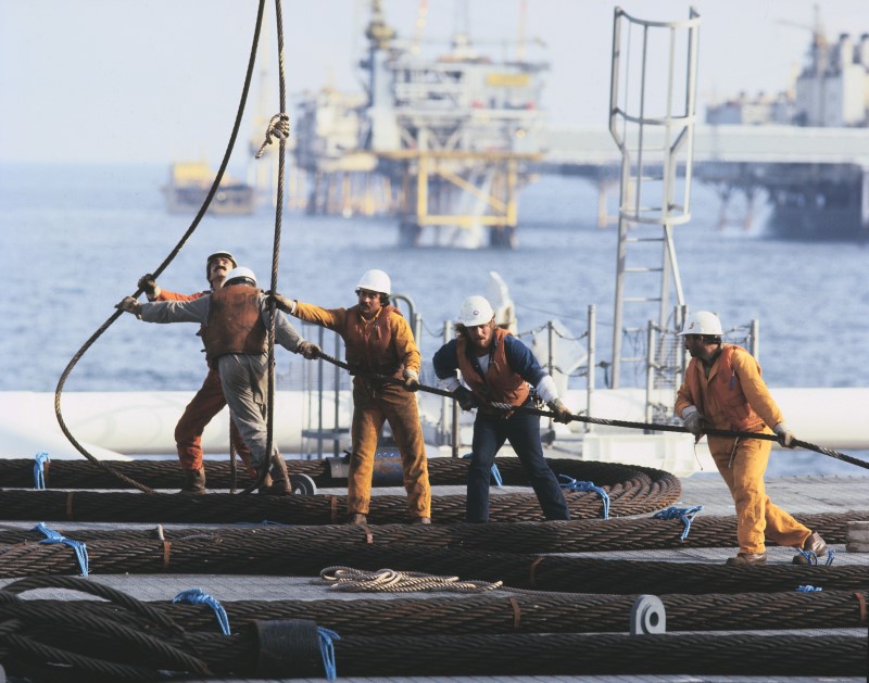 Picture of the installation of the water injection device 2/4 K in 1986