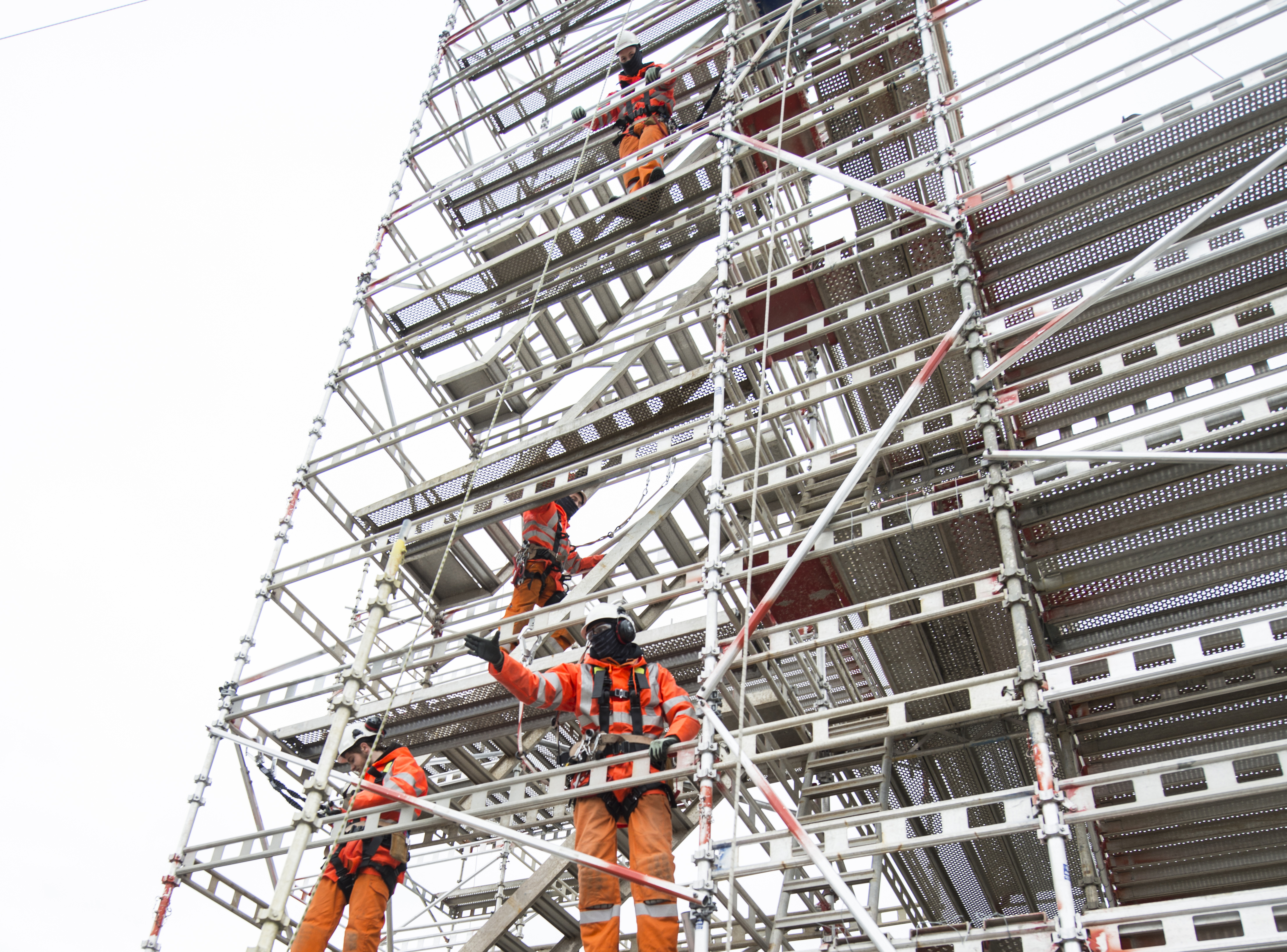 Scaffolding workers