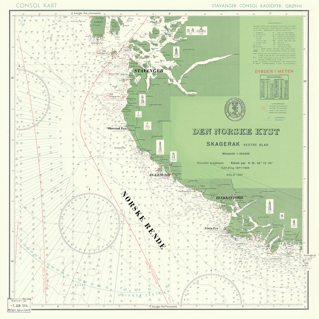 Kart over norsk sokkel