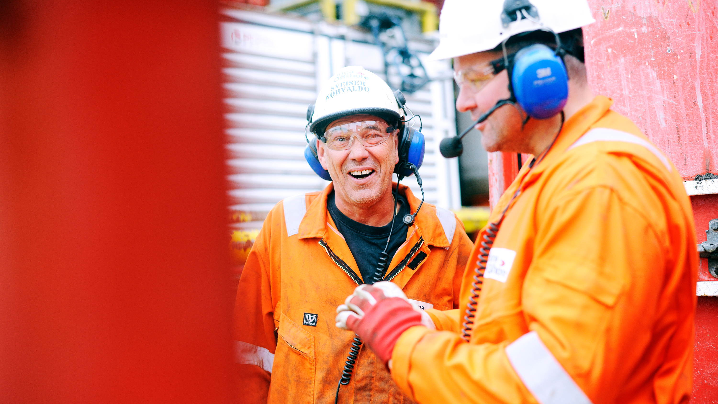 Photo of offshore workers