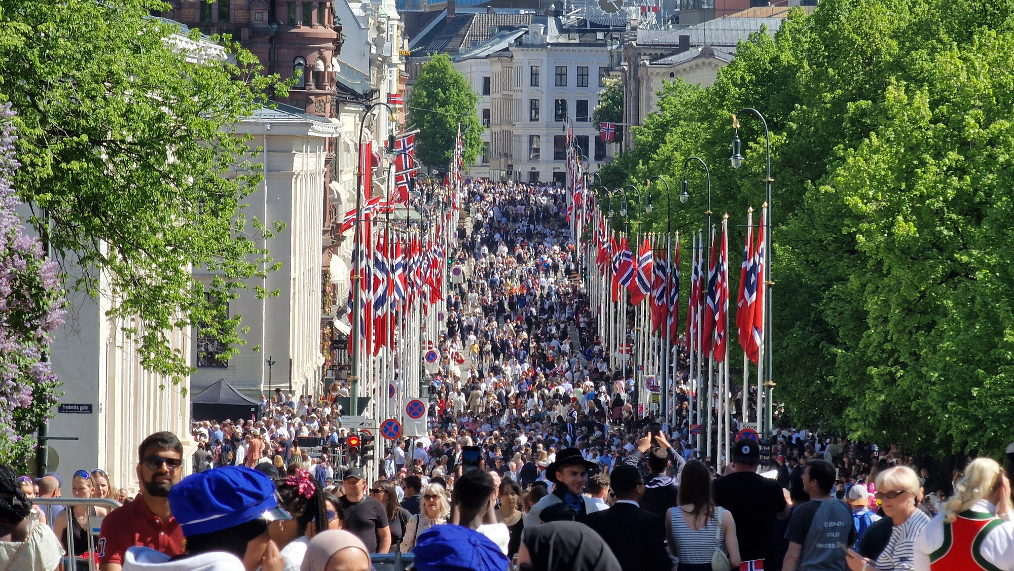 Fot fra 17. maifeiring i Oslo