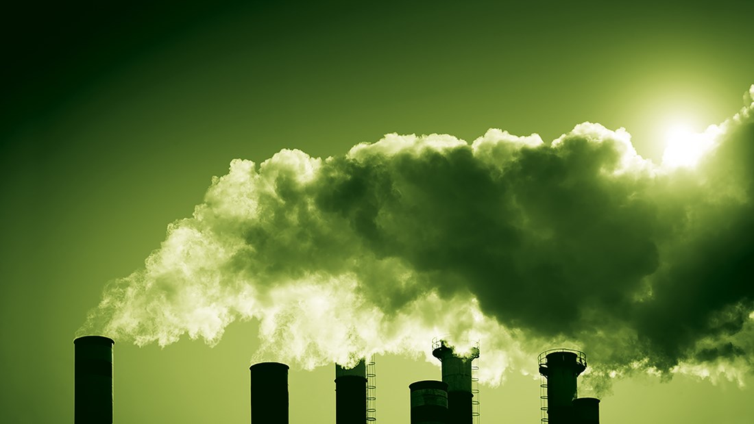 Photo of factory chimneys